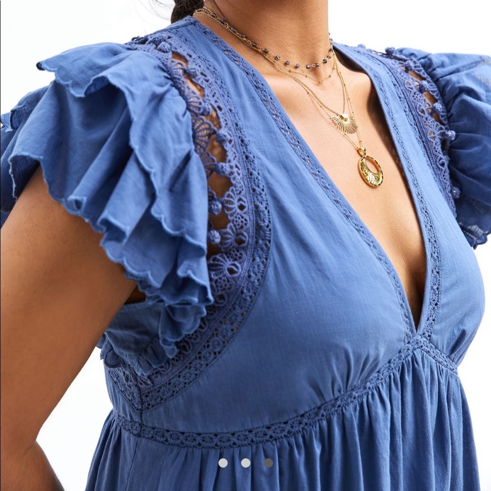 Anthropologie Ruffled Mini Dress